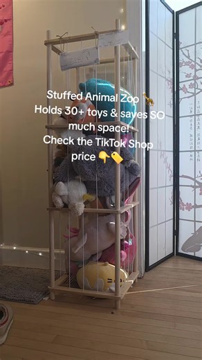 The aesthetic storage I didn't know I needed. 🧸✨ It’s like a display case and a toy box had a baby! My floor has never looked clearer. 🕊️ ​Check the TikTok Shop link below for the current deal! 👇