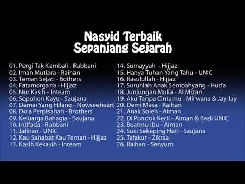 Koleksi Album Nasyid Nasyid Terbaik Sepanjang Sejarah