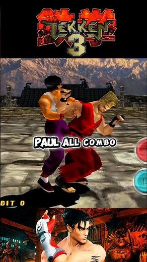 Paul player all combo || TEKKEN 3 #epsxe #arcade