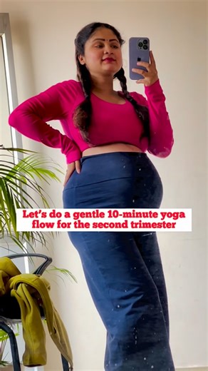 Anjali Kunwar | The second trimester is the most comfortable phase of pregnancy, and this is the best time to stay gently active. Practicing safe yoga... | Instagram