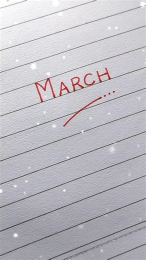How To Draw March Easily #writing #calligraphy