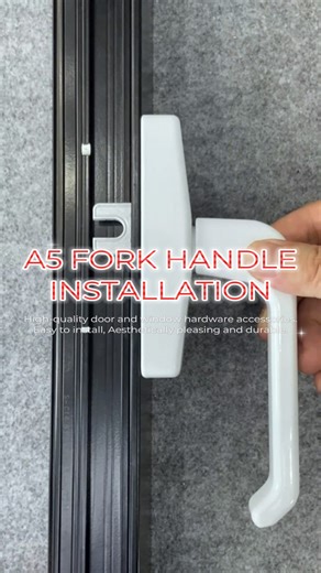 A5 fork handle installation tutorial #inke #hardware #casementwindow #handle #installation | Inke