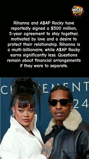 Rihanna & A$AP Rocky’s $500 MILLION Love Deal?! Who Gets Paid If They Break Up?!#shorts