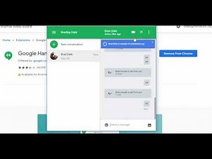 Google Hangouts - How to add the extension as well as how to send a message and start a video chat.