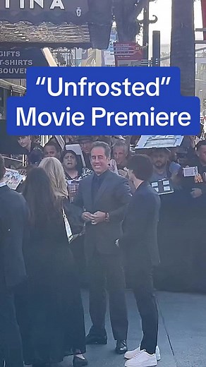 The stars came out for Jerry Seinfeld at the premiere of his new Netflix movie, Unfrosted! The film features an all-star cast & is available to stream on May 3! I like my pop-tarts the way I like my stars, glazed! #unfrosted #netflix #newmovie #moviepremiere #jerryseinfeld #joyofeverything