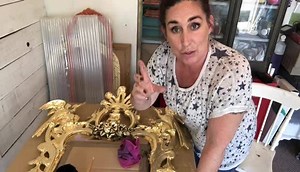7.8K views · 57 reactions | Thinking about using Glaze? This is glaze over Gold Metal Leaf but the same applies right over your paint. Have any questions? post them below | Home Revival | Facebook
