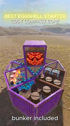 BEST EGGSHELL STARTER IN #rust #rustbase #rustbasedesign #rustbunker #rustgame #rustwipe #rustpvp