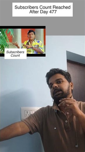 Subscribers Count Reached After Day 477 at Channel start panna time 8:55pm | #shorts #tamil #fyp