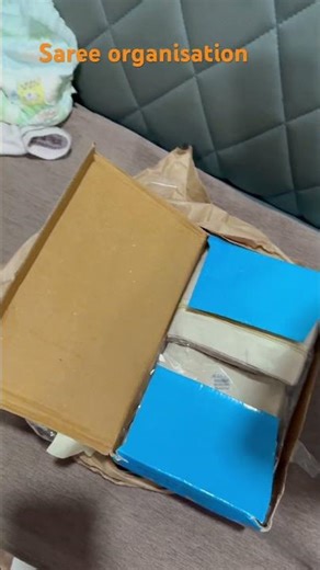 unboxing of saree organizer how to organize sarees with neat folding #fashion