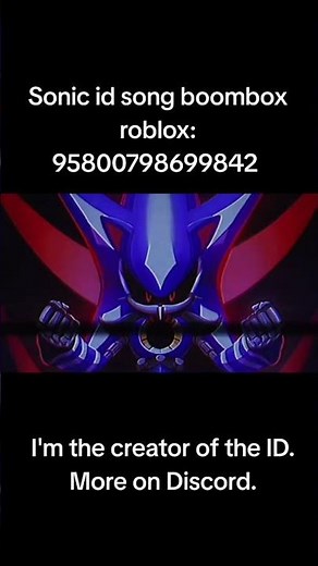 Sonic id song boombox roblox #sonic #роблокс #boombox #sonicthehedgehog #song #roblox #metalsonic