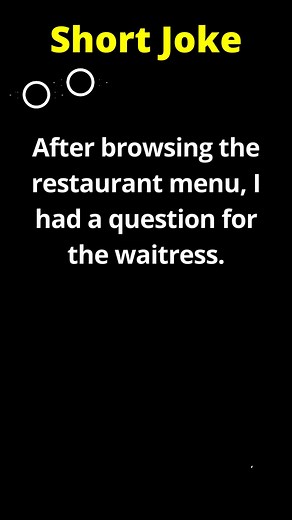 After browsing the restaurant menu, I had a question for the waitress.#funny #humor #comedy #funnyvideo #funnyreels | Comedy Company