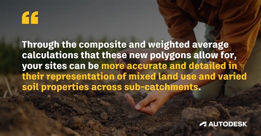 Land use and soil type incorporated into sub-catchments in InfoDrainage 2025.4
