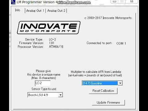 Innovate　LM Programmer　LC-2　Bosch LSU 4.9 Gasoline