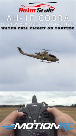 The AH-1F Cobra “Sand Shark” 200 Gyro-Stabilized delivers aggressive scale presence in a compact, responsive platform built for pilots who want direct control with added stability. An intelligent gyro-stabilized flight control system provides smooth, predictable handling while maintaining a more hands-on flying experience than GPS-based models. Optical flow positioning assists with low-altitude stability, while manual mode allows experienced pilots to take full control when conditions and skill 