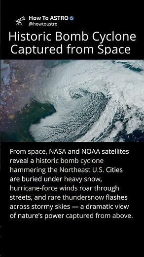 Bomb Cyclone Seen From Space! | Historic Blizzard Hits Northeast U.S.