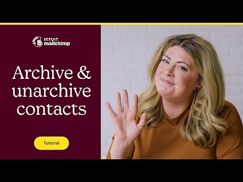 How to Archive & Unarchive Contacts in Mailchimp (2025)