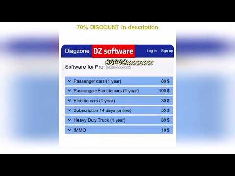 A must-have product! (98269xxxxx) 1 Year Diagzone Pro Activation Software Open Software Subscripti