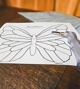 Butterfly Stained Glass Pattern - Etsy