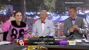 Watch Katy Perry Hit on College QB in Awkward ESPN Appearance