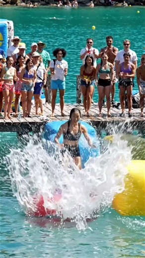 😱 Walking on Water Challenge! 💦 I Beat the Impossible Balance Course! 🔥#WalkingOnWater