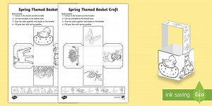 Spring-Themed Basket Craft