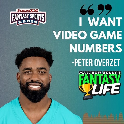 70 points later, @peteroverzet thanks the #Dolphins for delivering in #fantasyfootball this week. | SiriusXM Fantasy Sports Radio | Facebook