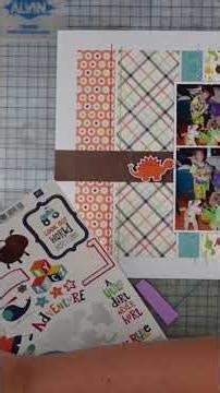 Best Part of the Party - Echo Park - Little Man - Double Page Scrapbook Process - Life in Layouts