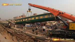Shalimar train derailment accident today complete video Rescue operation track clearing with crane #accident#trains#shalimar#yt | Trains And Tracks