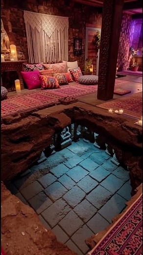 boho chic meditation room