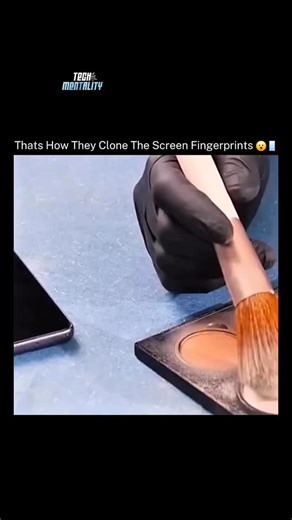 Tech Mentality on Instagram: "This trick starts by lifting a fingerprint left on a smooth surface and making an exact fake copy of its ridges. This fake can then be used to fool a fingerprint scanner into thinking it’s the real finger. It works best when the original print is very clear and the copy is made carefully. Older or simpler scanners are easier to trick, but most modern ones can detect fakes because they check for signs of a real, living finger. Love technology? Follow @tech.mentality 
