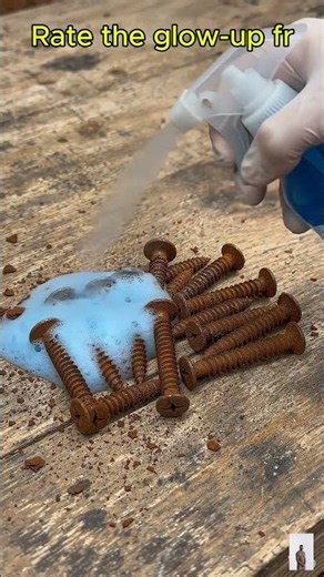 Rusty Metal vs Rust Remover #satisfying #process #cleaning