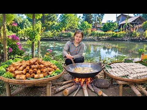 Traditional Vietnamese Fried Spring Rolls | From Ingredients to Crispy Perfection.