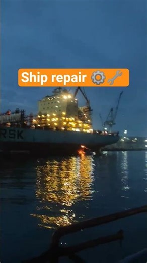 incredible ship repair 🤯⚙️🔧