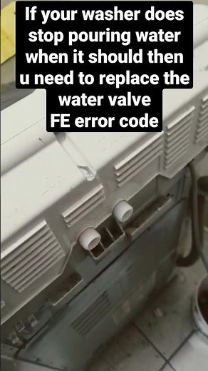 LG top load washer FE error code need to replace the water valve #fe error #washer water