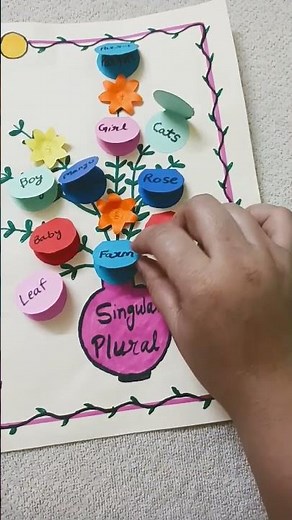 English project/singular and plural words/assignment/project work design/#shorts/#creativity/#edu