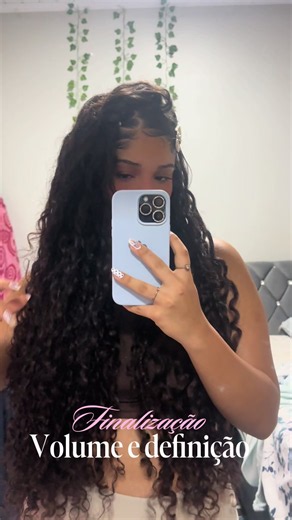 Amo dms #cabelocacheado #penteado #fyp | cabelo