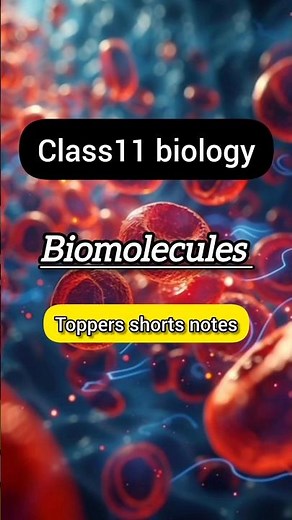 “Biomolecules One Shot ⚡ Class 11 Biology | NCERT Short Notes” #class11 #biology #notes #viral