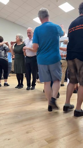 Feet flying. Ui Bhriain music soaring, at today’s ceili in Athea, west Limerick. | Bridie Murphy Photography