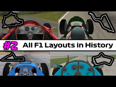 Todas las pistas y trazados en la F1 | All F1 Tracks and Layouts in history | #2 | F1 Challenge VB