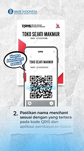 Scan QRIS praktis banget! Tapi, cek nama merchant & nominal dulu, ya. Gak perlu nunggu kembalian. 😉 | Bank Indonesia