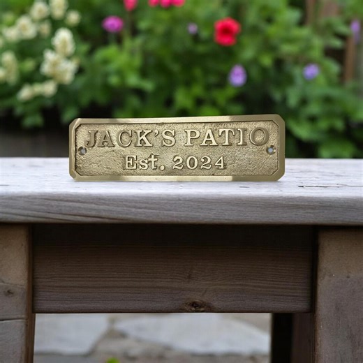 Custom Cast Brass Door Signs & Plaques - Customized Size Plaques - Custom Name Signs - Brass Gold Finish Est Sign- Office Signs - Etsy Australia