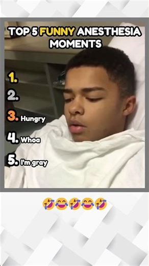 Top 5 Funny Anesthesia Reactions Part 2 #memes #shorts #funny