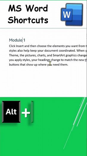 How to Expand or Collapse the Text under a Heading using Keyboard Shortcut Keys in MS Word Document