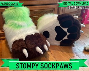 Stompy Feetpaw Pattern (digital Pdf/tutorial, A4/ANSI Letter) - Etsy