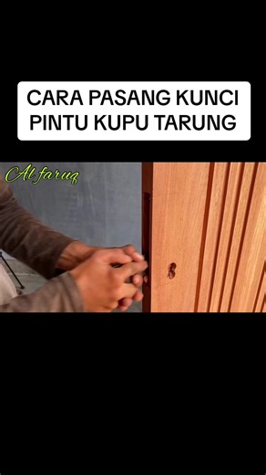 Cara Pasang Kunci Pintu Kupu Tarung