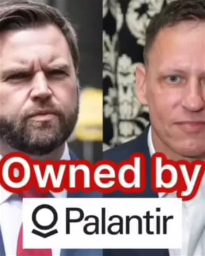 Scott Sydness on Instagram: "JD (Jelly Donut) Vance blatantly lies about his connection to palantir and Peter Thiel. Typical low life politician. Fuck Vance 2028"