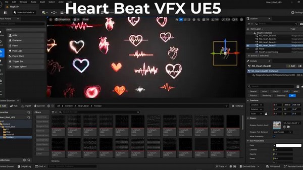 Heart Beat VFX Pack – Unreal Engine 5 | Medical, Pixel, Neon & Glow Effects