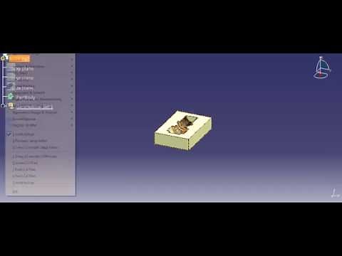 Tutorial 1-CNC Milling operation using CATIA V5 (Sweeping operation) & generating CNC Code