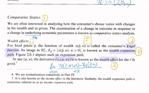 episode16高级微观经济学比较静态分析(MWG1.2.E中）