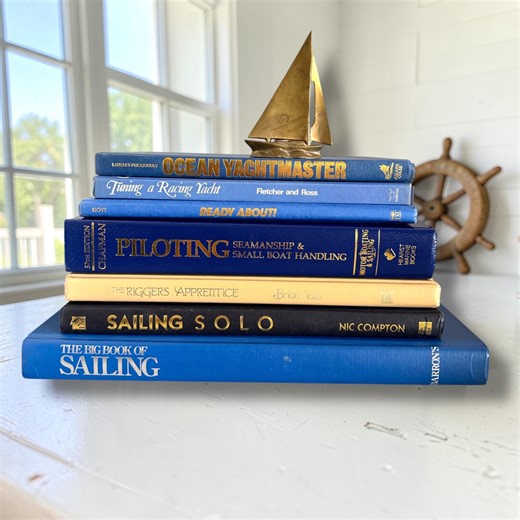 Large Nautical Coffee Table Books, Books About Sailing and Yachts, Ship or Boat Coastal Home Decor